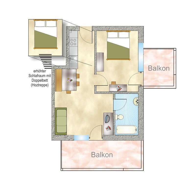 Mountain Living Apartments St. Valentin auf der Haid Rum bild